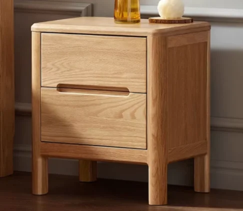 Norway Nightstand (Double Drawer) — main view