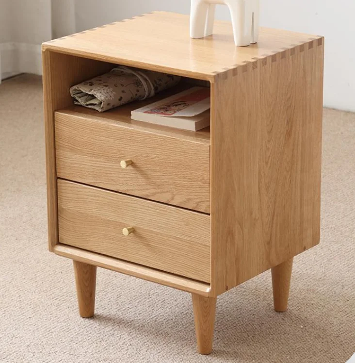 Fuji Nightstand (2-Drawer 1-Shelf) — main view