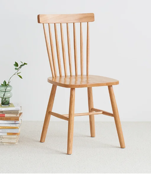 Vertical-stripe Dining Chair (Model B) — main view