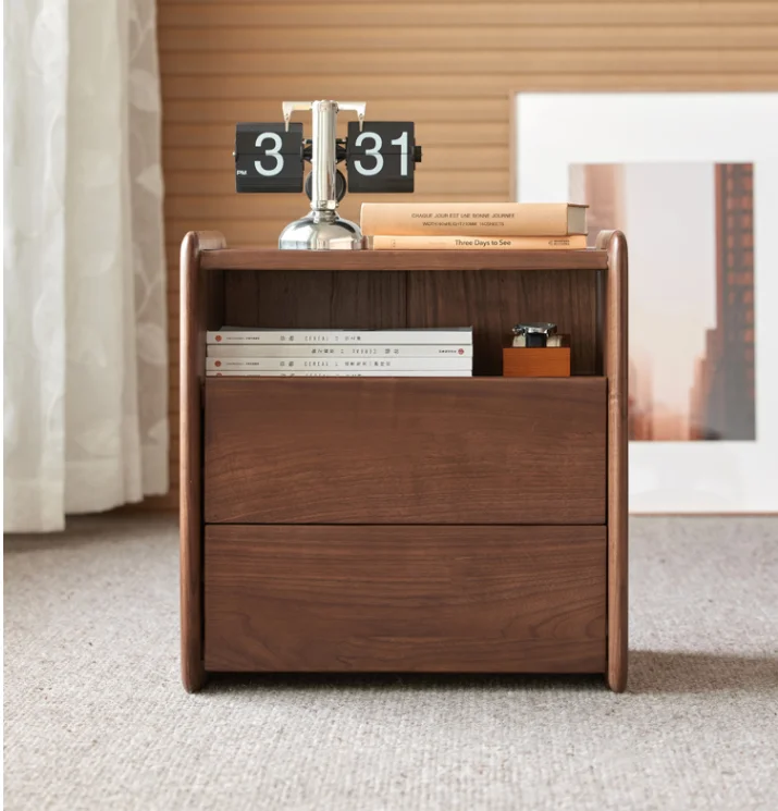 2-Drawer Nightstand with Shelf — main view
