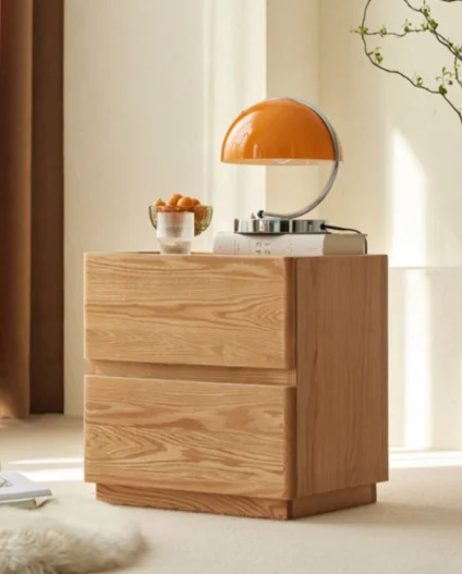Beili Nightstand (Double Drawer Model C)