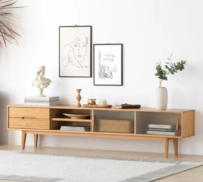 Beili TV Cabinet (1 Sliding Door 2-Drawer)