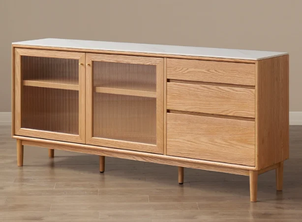 Hemu Sideboard (3 Drawers 2 Doors Sintered Stone) — main view