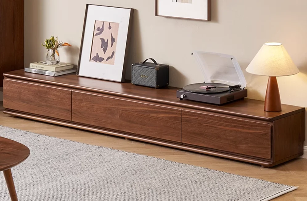TV Stand with Solid Wood Top — main view