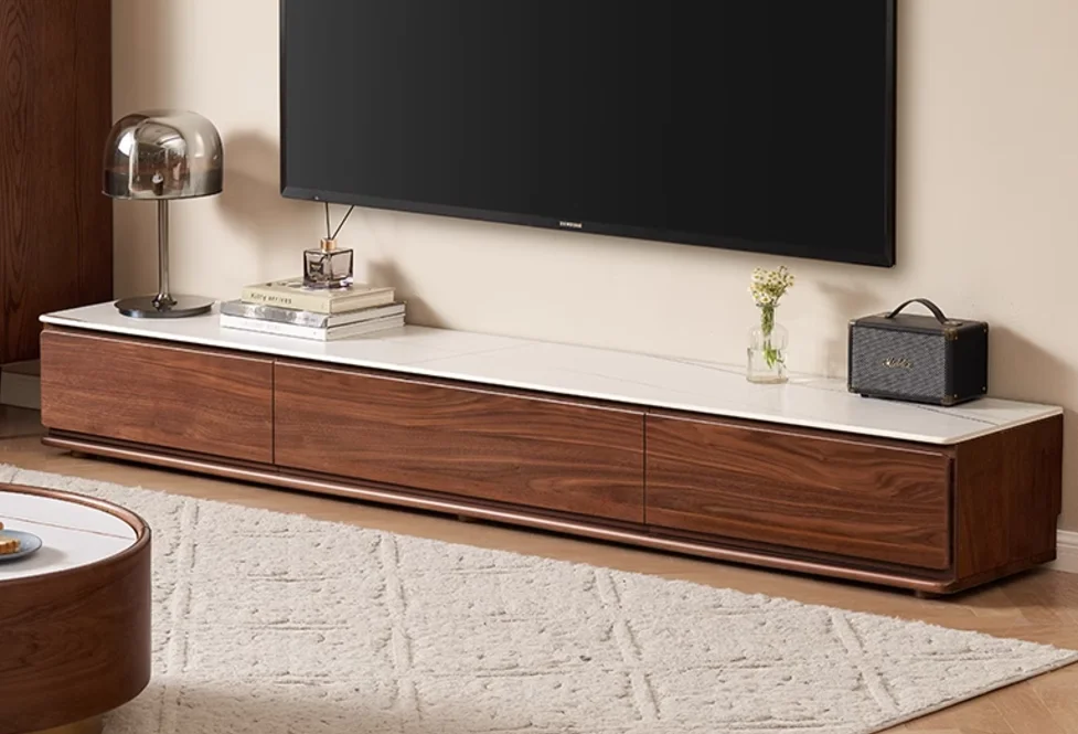 TV Stand with Stone Top — main view