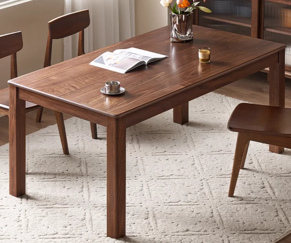 Slab Dining Table with Chunky Legs — main view