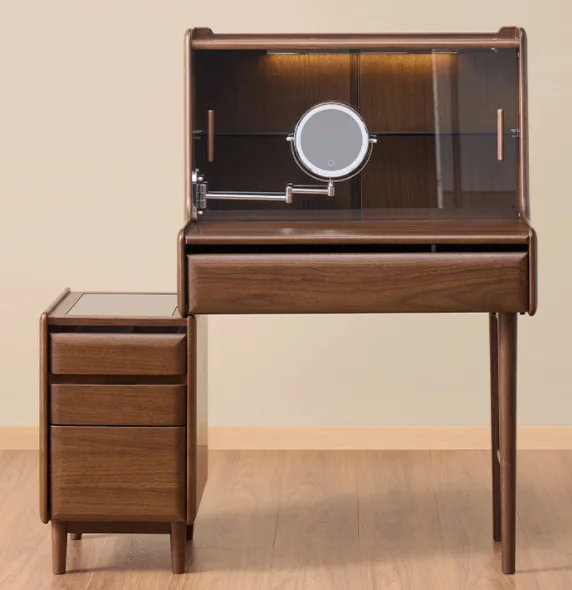 Vanity Table with Cabinet and Mirror — main view