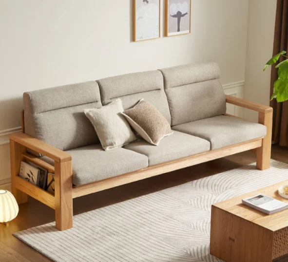 Hemu Sofa (Model F) with Cushion - Grey Coffee — main view