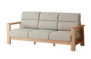 Hemu Sofa (Model I) with Cushion - Beige Yellow — main view