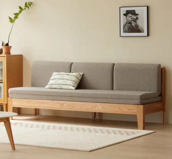 Jiamo Sofa Bed (Model C) with Cushion - Grey — main view
