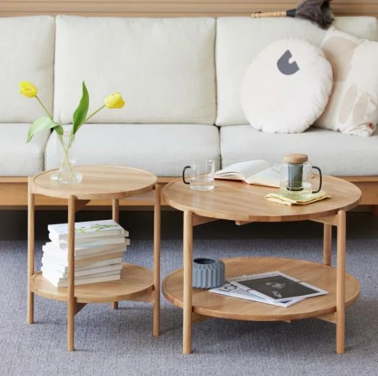 Santa Rosa Round Coffee Table(Two-Tier) — main view